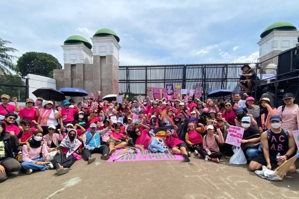 Aliansi Perempuan Indonesia usai gelar aksi di depan DPR RI/Foto : Dok Fifi Abdurahman