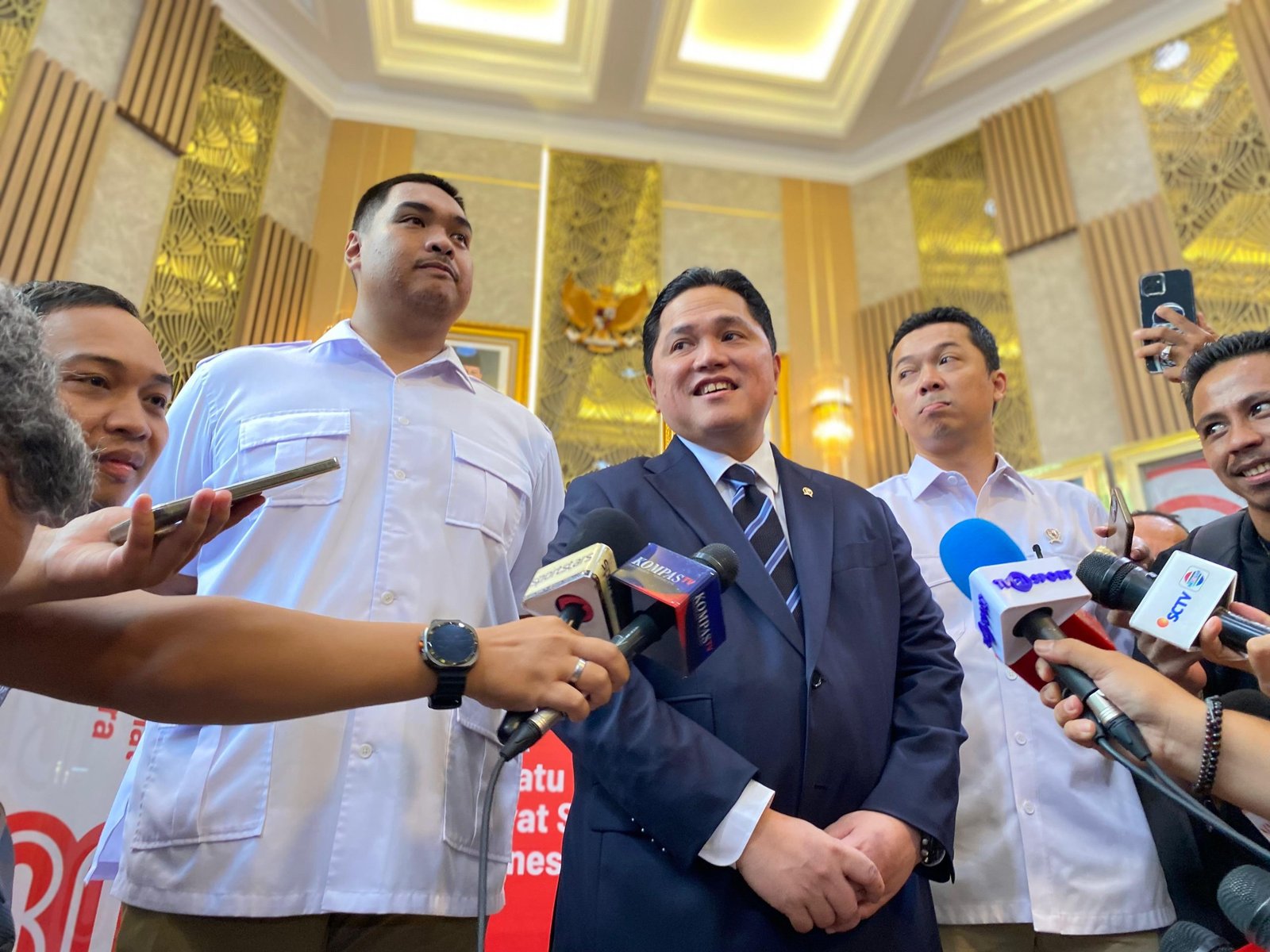 Dito Ariotedjo, Erick Thohir dan Taufik Hidayat/Foto Fifi Abdurahman