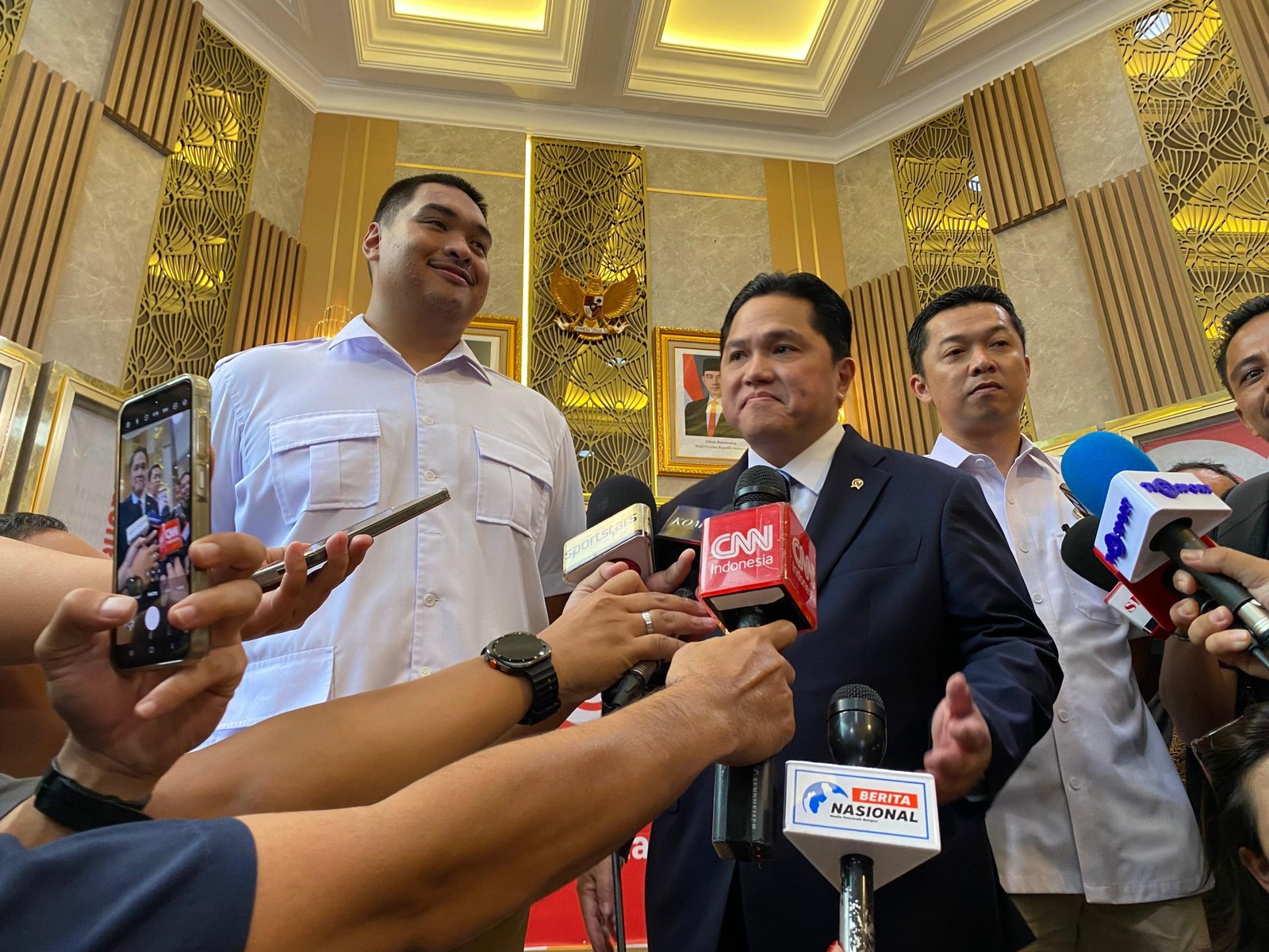 Dito Ariotedjo, Erick Thohir dan Taufik Hidayat/Foto Fifi Abdurahman