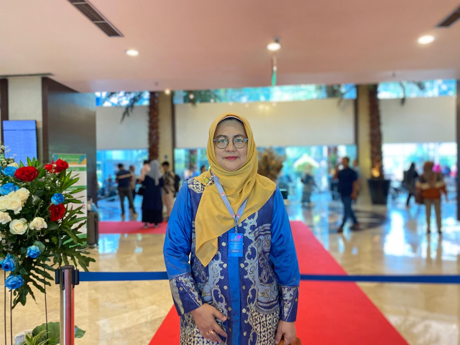 Istri Penjabat (Pj) Bupati Barito Utara, Melly Novita Gunawan di rakernas DEKRANAS 2025/Foto Fifi Abdurahman