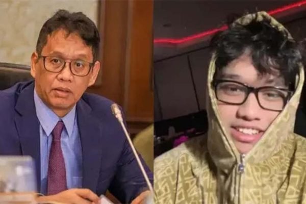 Menkeu Purbaya bersama sang putra, Yudo Sadewa/Foto : Dok. Istimewa