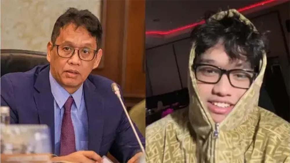 Menkeu Purbaya bersama sang putra, Yudo Sadewa/Foto : Dok. Istimewa
