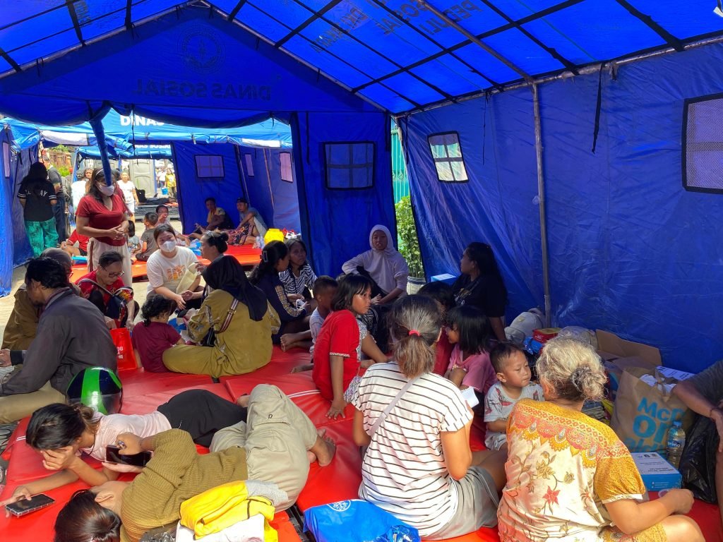 Posko pengungsian warga terdampak kebakaran di Gang Langgar 1, Tangki, Tamansari, Jakarta Barat/Istimewa