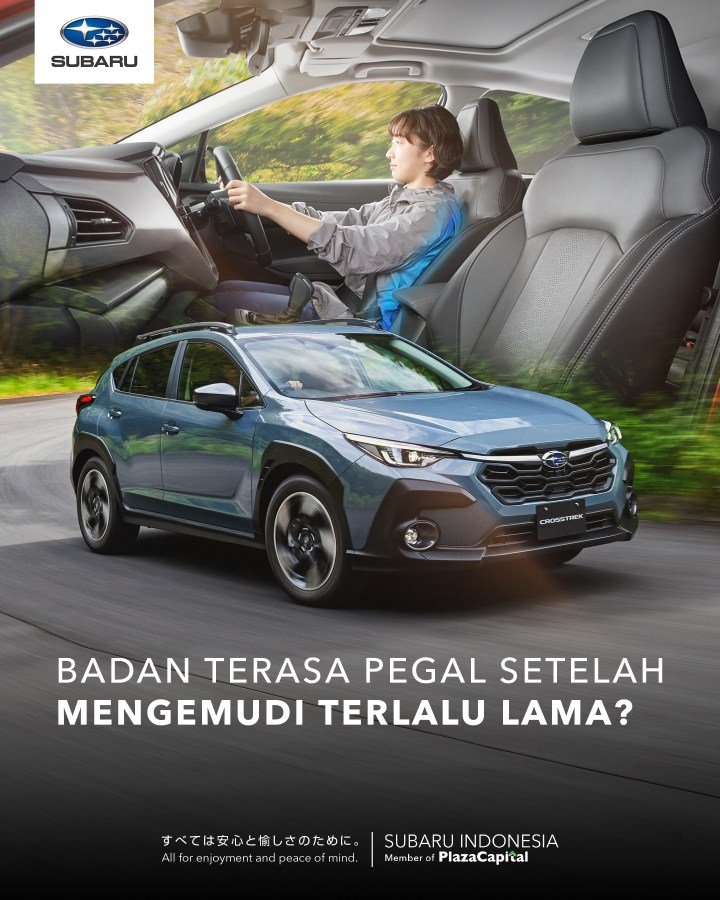 Fitur tebaru Subaru Emergency Stop Assist dan Medical Ergonomic Seat (Jok Anti Pegal). Foto: dok.Subaru