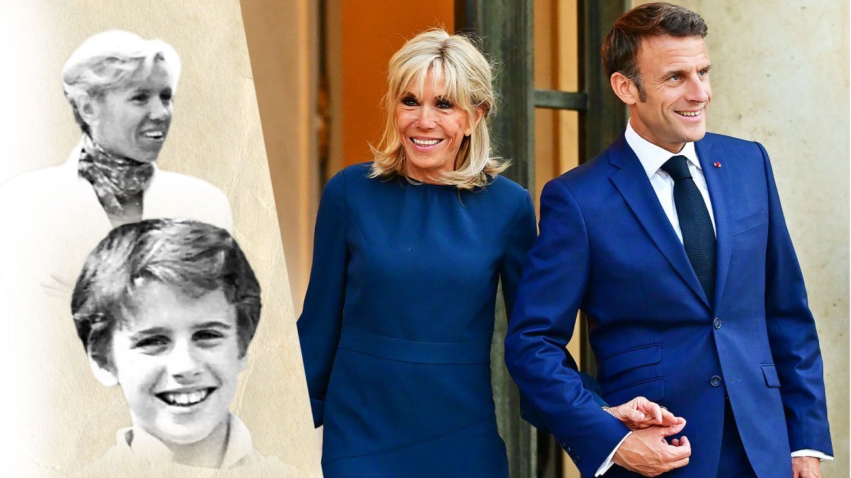 Presiden Prancis Emmanuel Macron bersama sang istri, Brigitte Macron/Foto : Dok. The Straits