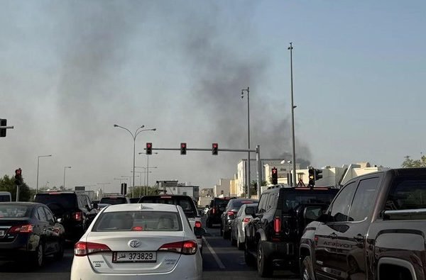 Militer Israel bombardir Doha. Foto:(Ibraheem Abu Mustafa/Reuters)