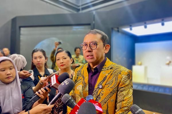 Menteri Kebudayaan Fadli Zon dalam Taklimat Media Pengembalian Fosil Koleksi Eugène Dubois/Foto Fifi Abdurahman