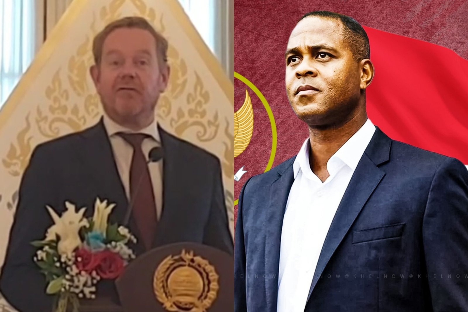 Menlu Belanda, David van Well sampaikan maaf usai pelatih Timnas Indonesia, Patrick Kluivert, gagal menangkan Indonesia dari Arab Saudi/Foto : Dok. GPriority (Nindya Farhah Azzahrah) & Istimewa