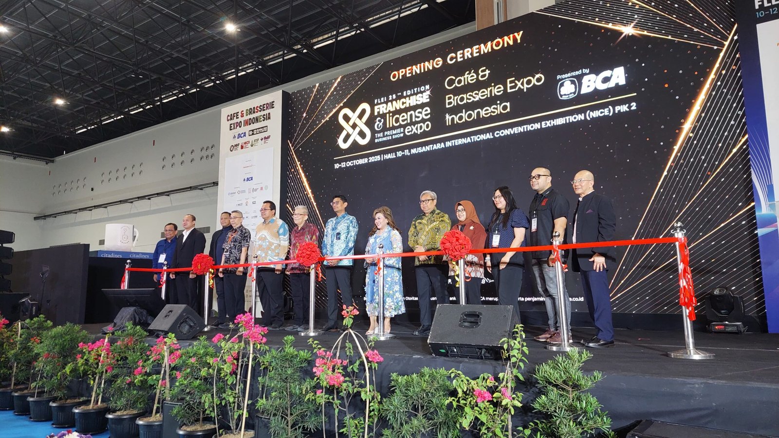 Opening ceremony FLEI Business Show 2025 di NICE PIK 2, Jumat (10/10)/Foto : GPriority (Nindya Farhah Azzahrah)