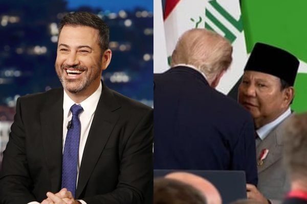 Presenter Jimmy Kimmel sindir Presiden Prabowo setelah insiden mic bocor dan akui ingin bertemu Eric Trump/Foto : Dok. Tangkapan Layar YouTube & Jimmy Kimmel Live!