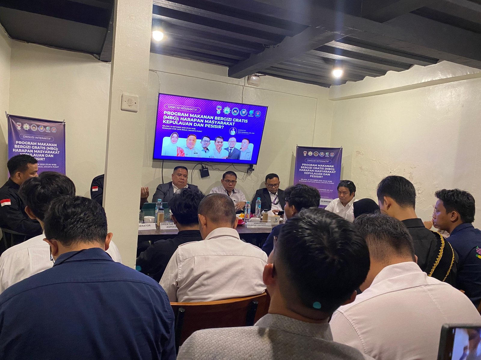 Aspeksindo gelar Diskusi Interaktif bertajuk “Program Makanan Bergizi Gratis (MBG); Harapan Masyarakat Kepulauan dan Pesisir?” di Jakarta Pusat, Selasa (21/10)/Foto Fifi Abdurahman