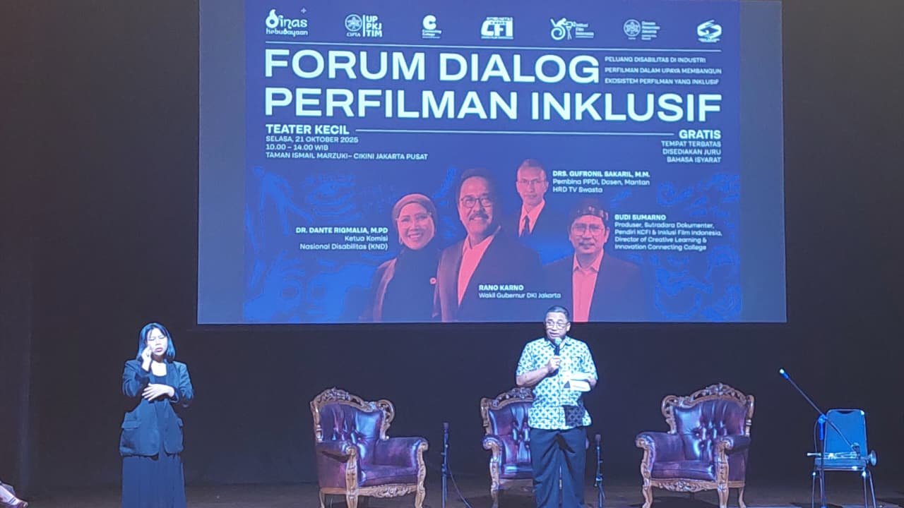 Forum Dialog Perfilman Inklusif dorong praktik inklusi untuk penyandang disabilitas dalam industri film Indonesia/Foto : Dok. GPriority (Nindya Farhah Azzahrah)