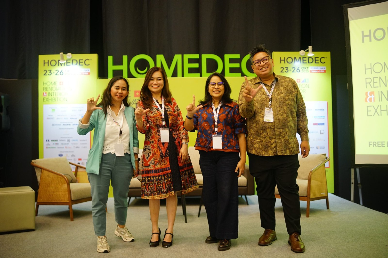 Pameran furnitur HOMEDEC, menawarkan berbagai promo menarik. Foto: Dok/HOMEDEC 2025