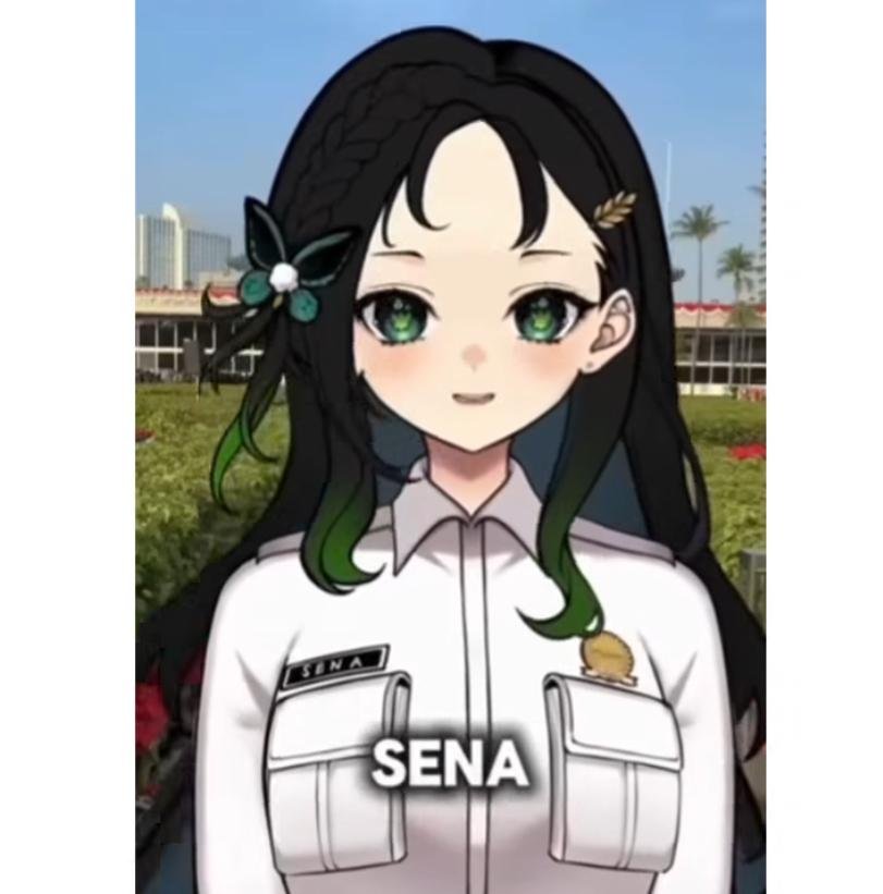 DPD RI perkenalkan ASN digital pertama berbentuk Vtuber bernama Sena/Foto Tangkapan Layar Instagram)