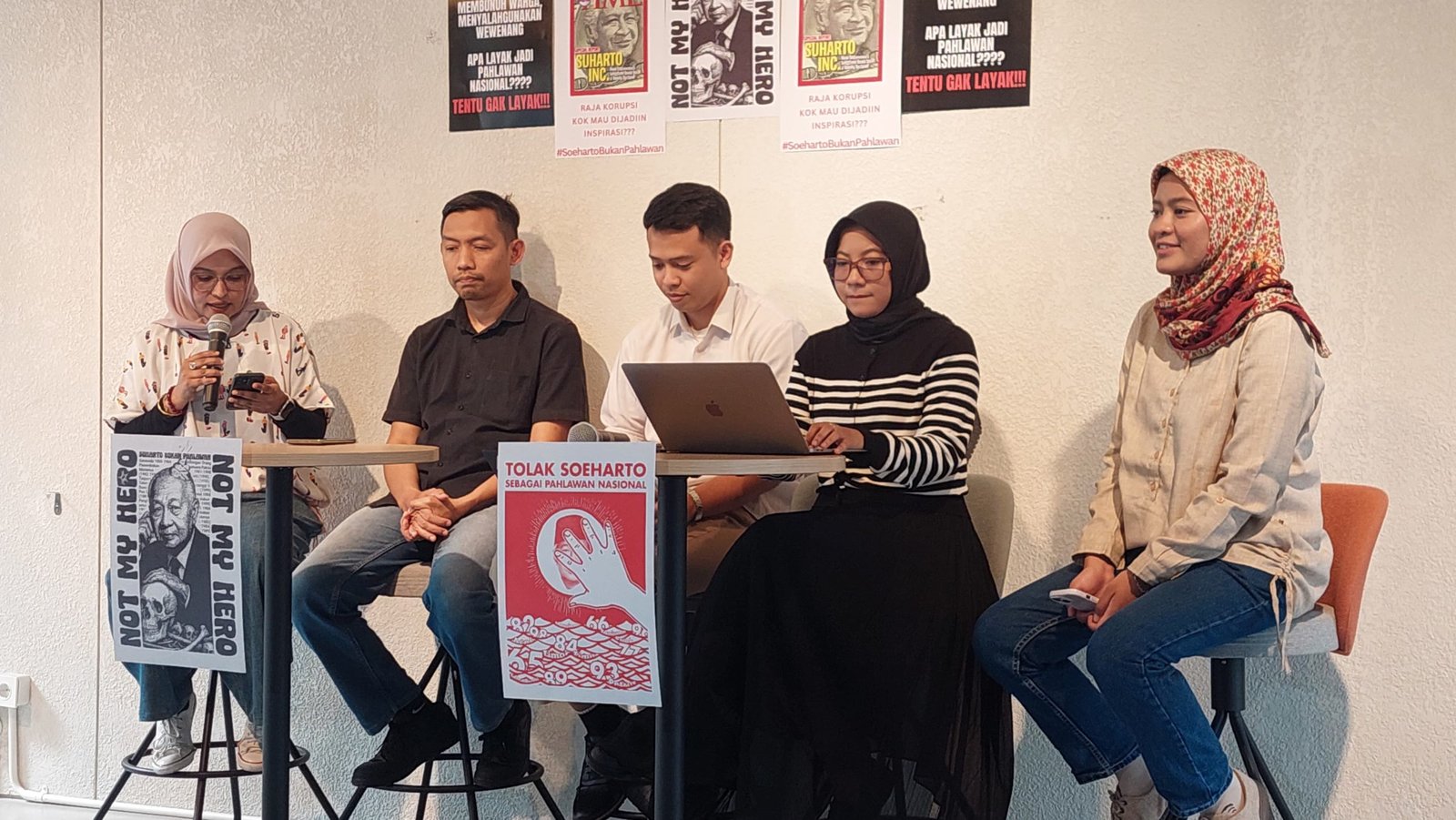 Tegas! Koalisi GEMAS Tolak Wacana Pemberian Gelar Pahlawan Untuk Soeharto/Foto : GPriority (Nindya Farhah Azzahrah)