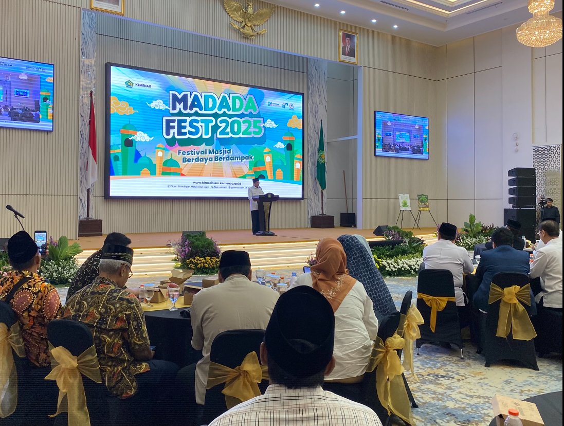 Menag Nasaruddin Umar pada Lauching Buku Ekoteologi Islam: Konsepsi dan Implementasi di Kementerian Agama, Selasa (7/10)/Foto Fifi Abdurahman