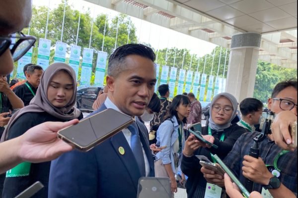 Ketua Umum Kamar Dagang dan Industri (Kadin) Indonesia, Anindya Bakrie di JICC/Foto Fifi Abdurahman