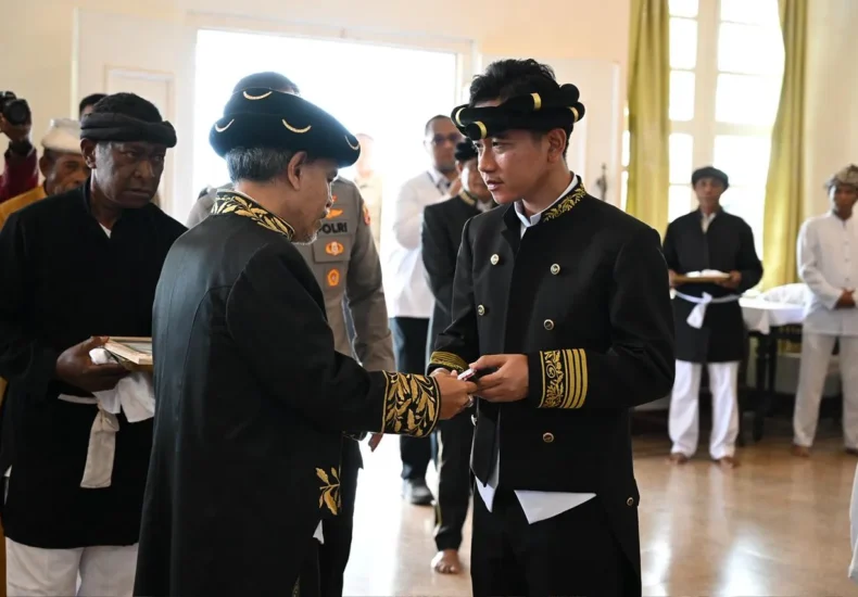 Kesultanan Ternate memberikan Wakil Presiden (Wapres) Gibran Rakabuming Raka gelar kehormatan adat yakni “Kaicil Kastela”/Foto Situs Wapres