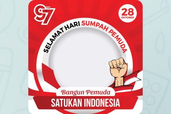 Salah satu Twibbon Peringati Hari Sumpah Pemuda 2025/Foto Istimewa