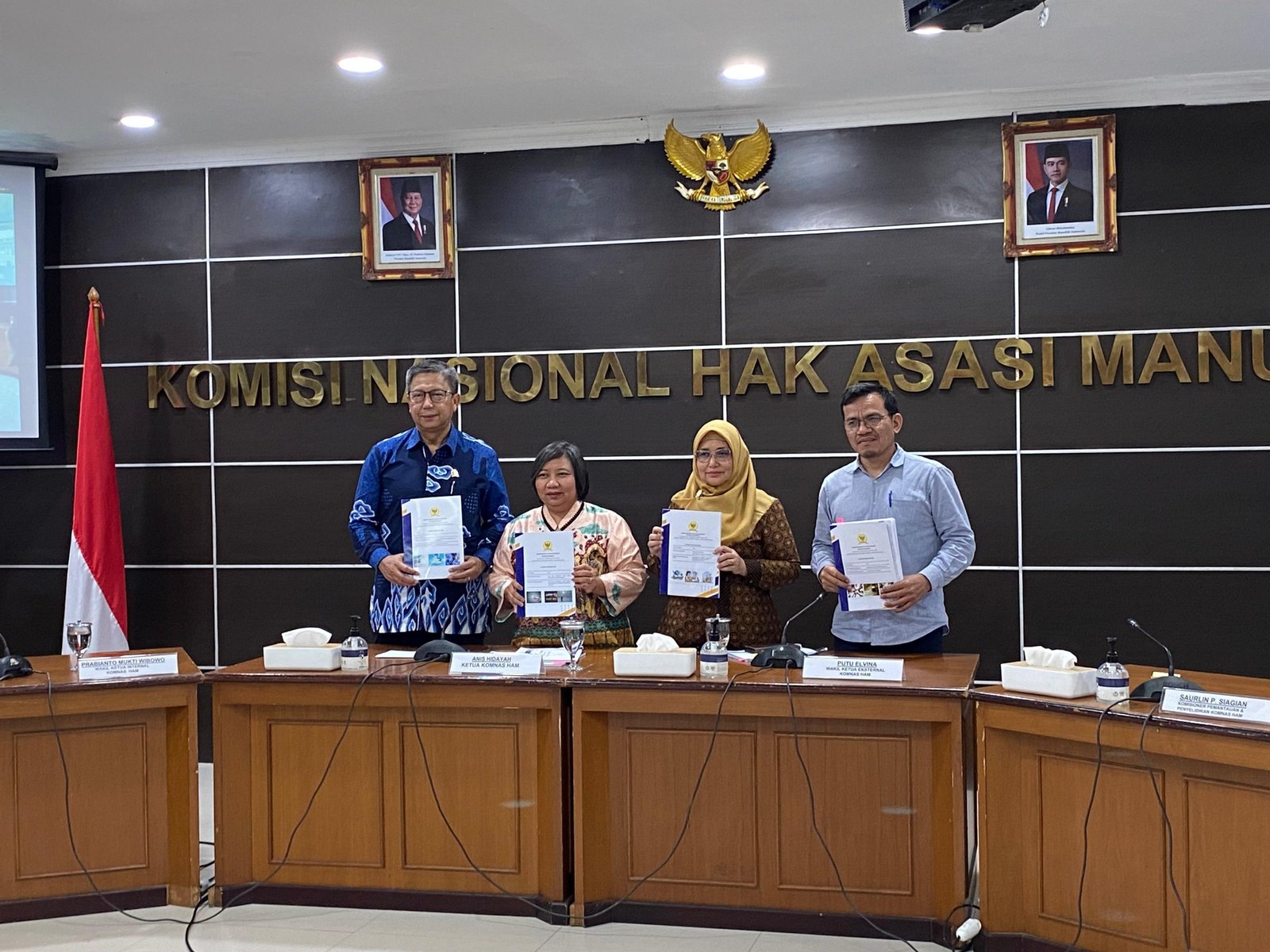 Komnas HAM luncurkan hasil penilaian HAM terhadap 7 kementerian/lembaga tahun 2024/Foto Fifi Abdurahman