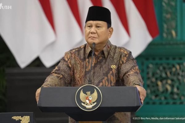 Presiden Prabowo Subianto dalam Sidang Kabinet Paripurna Satu Tahun Pemerintahan Prabowo-Gibran/Foto Tangkapan Layar YouTube Sekretariat Presiden