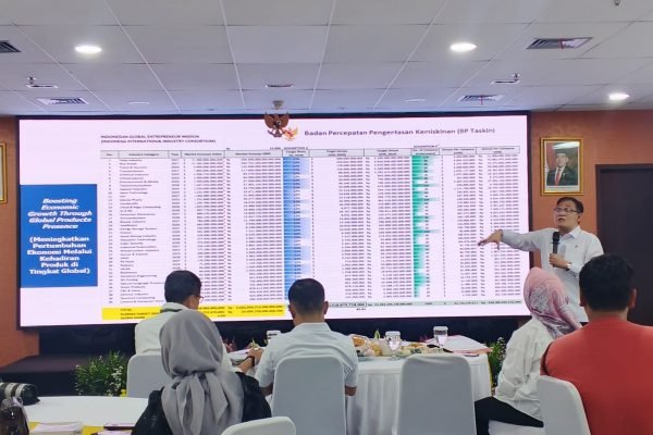 Kepala BP Taskin, Budiman Sudjatmiko dalam Media Gathering di Gedung BP Taskin, Jakarta, Senin (24/11)/Foto Fifi Abdurahman