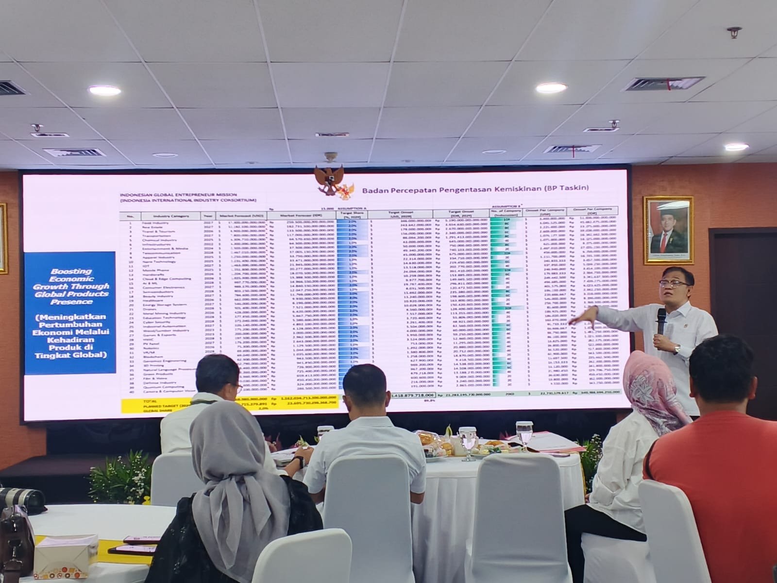 Kepala BP Taskin, Budiman Sudjatmiko dalam Media Gathering di Gedung BP Taskin, Jakarta, Senin (24/11)/Foto Fifi Abdurahman