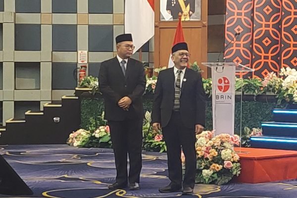 Kepala BRIN Arif Satria (kiri) Ingin Jadikan BRIN Pilar Penting Pembangunan Indonesia/Foto : Dok. GPriority (Nindya Farhah Azzahrah)