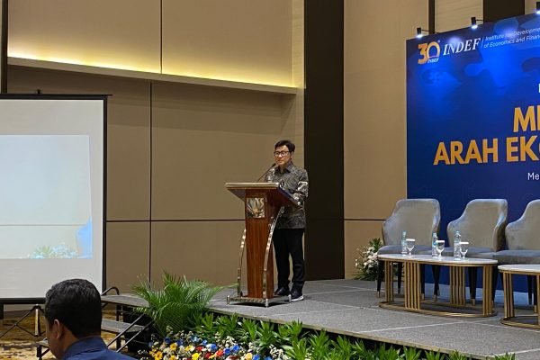 Menteri Koordinator Bidang Pemberdayaan Masyarakat (Menko PM), Muhaimin Iskandar atau Cak Imin dalam Seminar INDEF/Foto Fifi Abdurahman