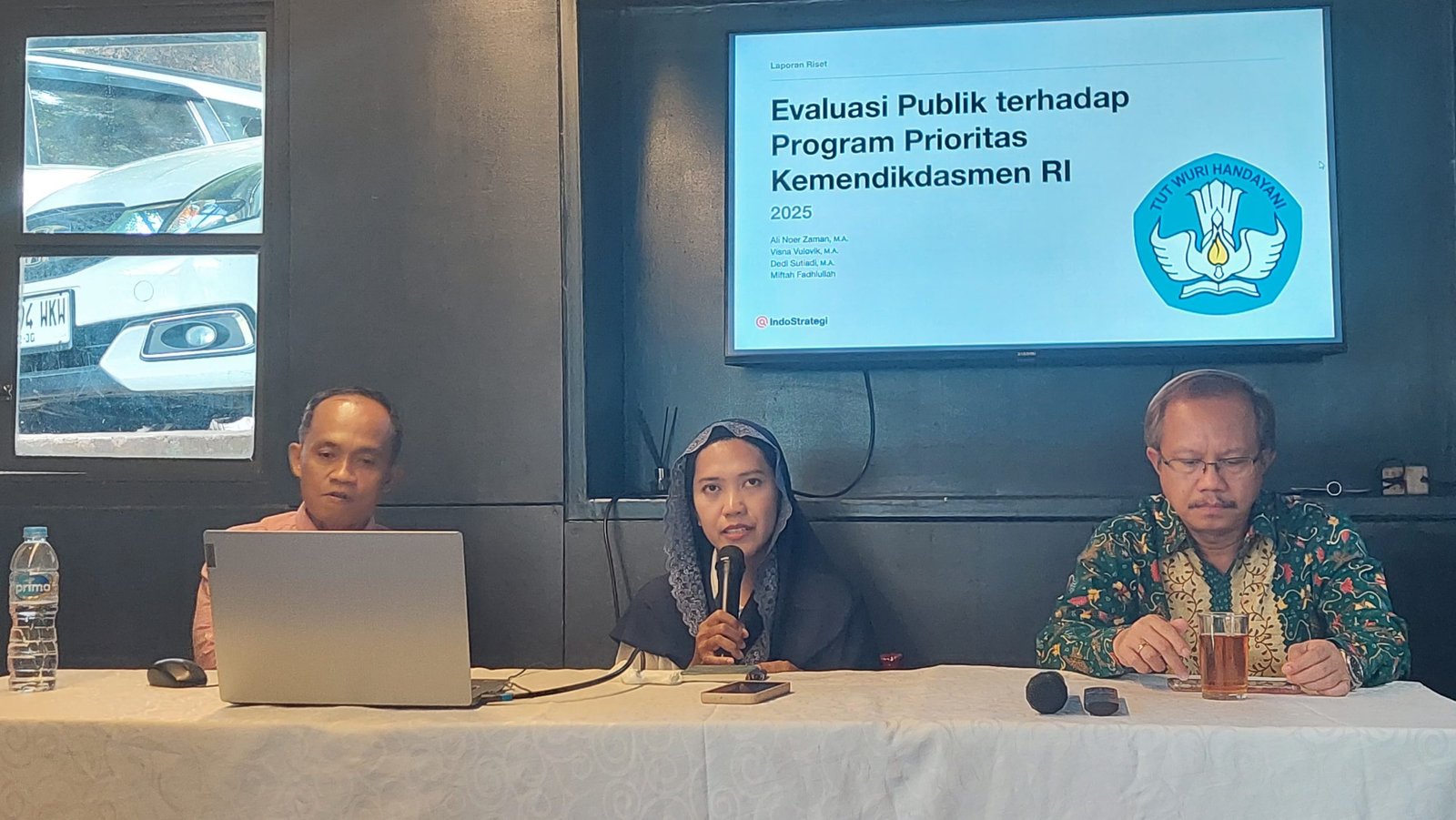 Lembaga Riset IndoStrategi ungkap Publik Nilai Program Kemendikdasmen Berjalan Baik/Foto : GPriority (Nindya Farhah Azzahrah)