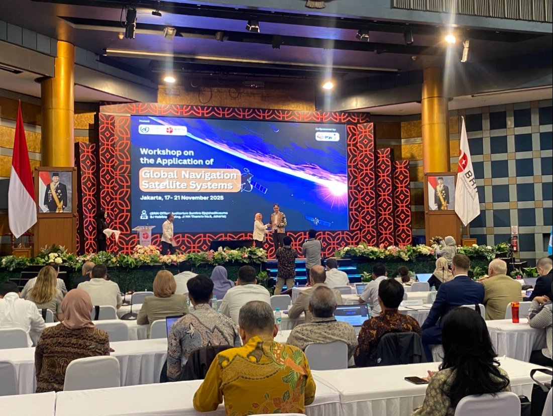 BRIN bekerja sama dengan UI dan UNOOSA menggelar Workshop Teknologi GNSS selama lima hari, dimulai dari Senin-Jumat (17-21/11)/Foto Fifi Abdurahman