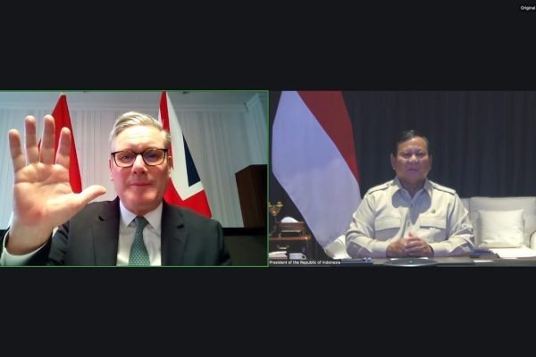 Presiden Prabowo Subianto dan Perdana Menteri (PM) Inggris Keir Starmer melakukan pertemuan virtual, Sabtu (22/11)/Foto Situs Presiden RI