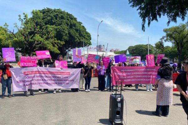 Perempuan Mahardika gelar aksi serentak di 4 kota, termasuk Jakarta/Foto Fifi Abdurahman