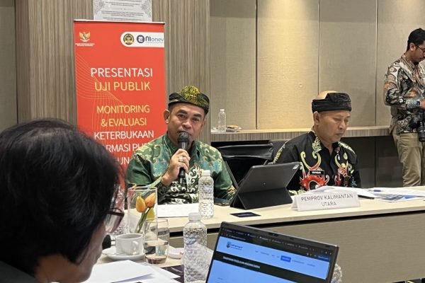 Pemprov Kaltara melakukan Presentasi Uji Publik Monitoring dan Evaluasi (Monev) KIP 2025 yang digelar Komisi Informasi Pusat (KIP RI) di Grand Mercure Kemayoran, Jakarta, Rabu (19/11). Foto: dok.Pemprov Kaltara