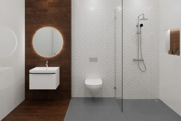 Ilustrasi kamar mandi dengan granit anti slip. Foto: dok.Roman Granit