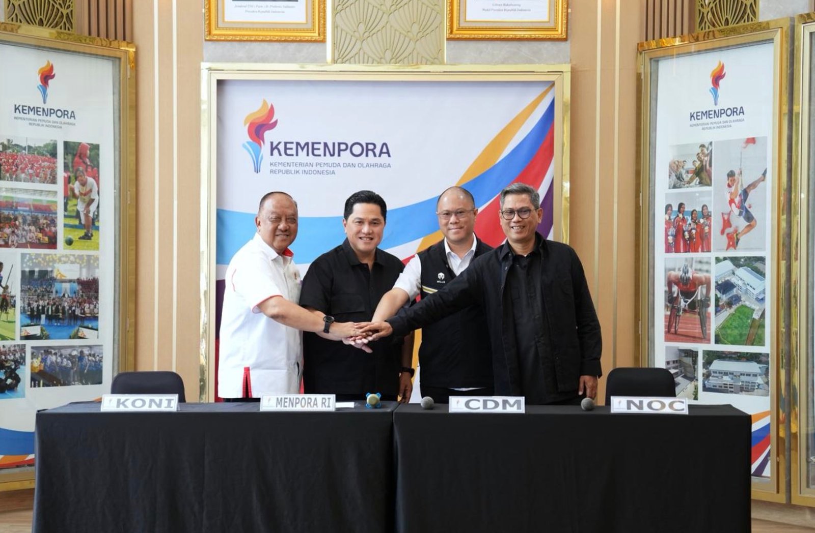 Kemenpora menggelar konfrensi pers jelang SEA Games 2025, Jumat (21/11). Foto: dok.Kemenpora