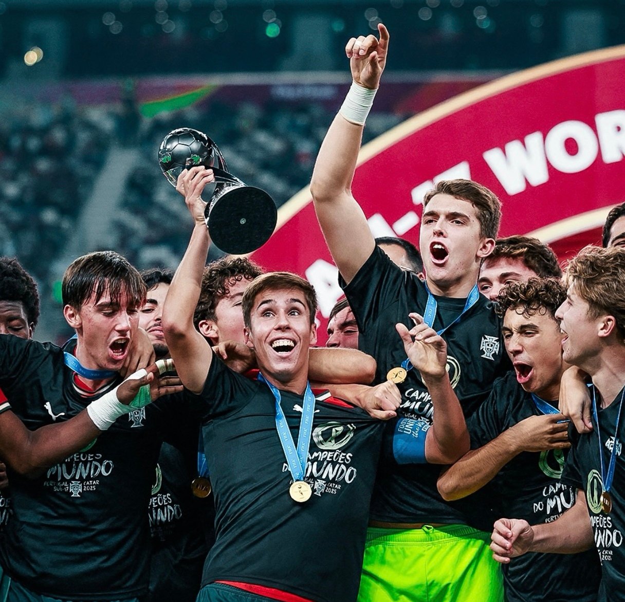 Portugal mengunci trofi pertama di ajang Piala Dunia U-17. Foto: Instagram/fifaworldcup