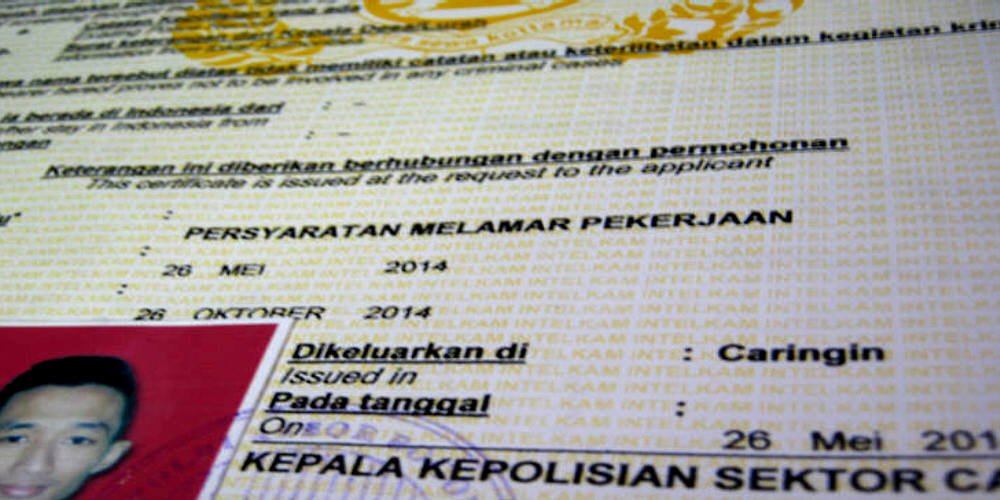 Surat Keterangan Catatan Kepolisian (SKCK)/Foto Polri