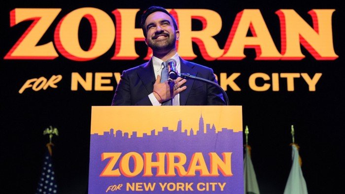Wali Kota Zohran Mamdani saat mengumumkan kemenangan/Foto : Dok. NY Post