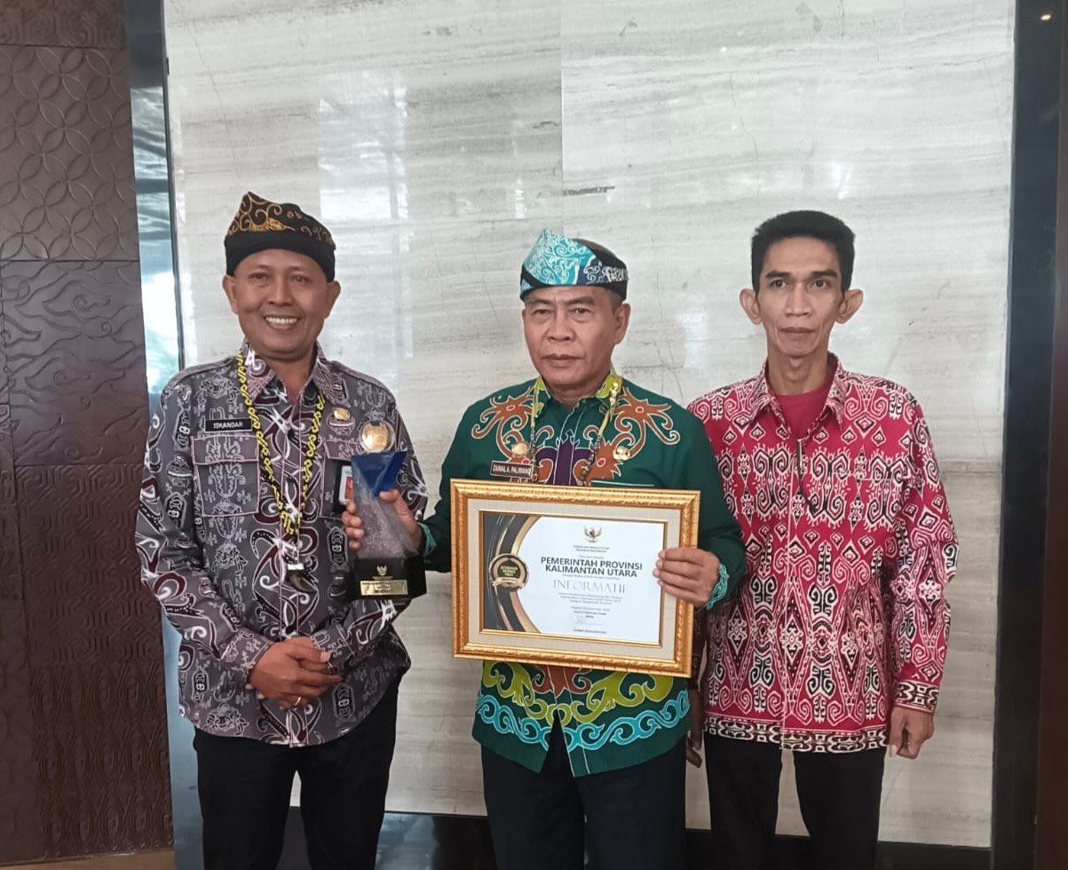 Gubernur Kalimantan Utara, Zainal A. Paliwang usai terima penghargaan Keterbukaan Informasi Publik Tahun 2025/Foto Risma