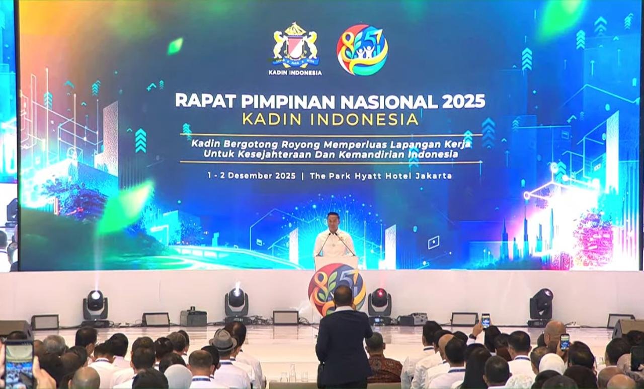 Rapimnas Kadin Indonesia tahun 2025 di Jakarta Pusat/Foto tangkapan layar YouTube Kadin Indonesia