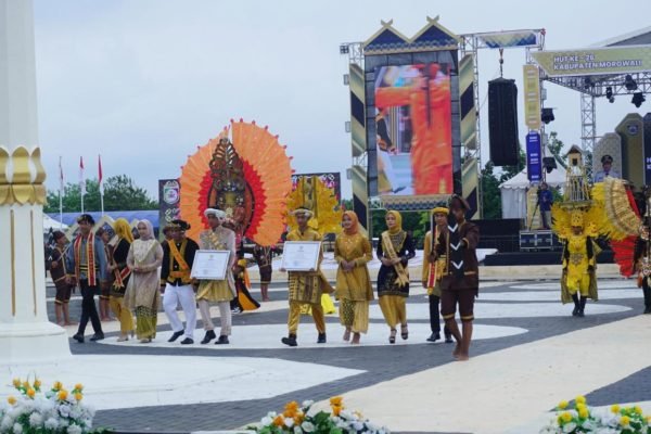 Upacara bendera Hari Ulang Tahun ke-26 Kabupaten Morowali. Foto: Fifi Abdurahman