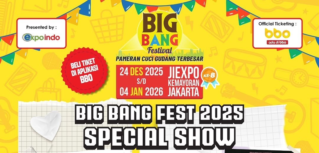 Poster festival Bigbang. Foto: instagram/bigbangfest.id