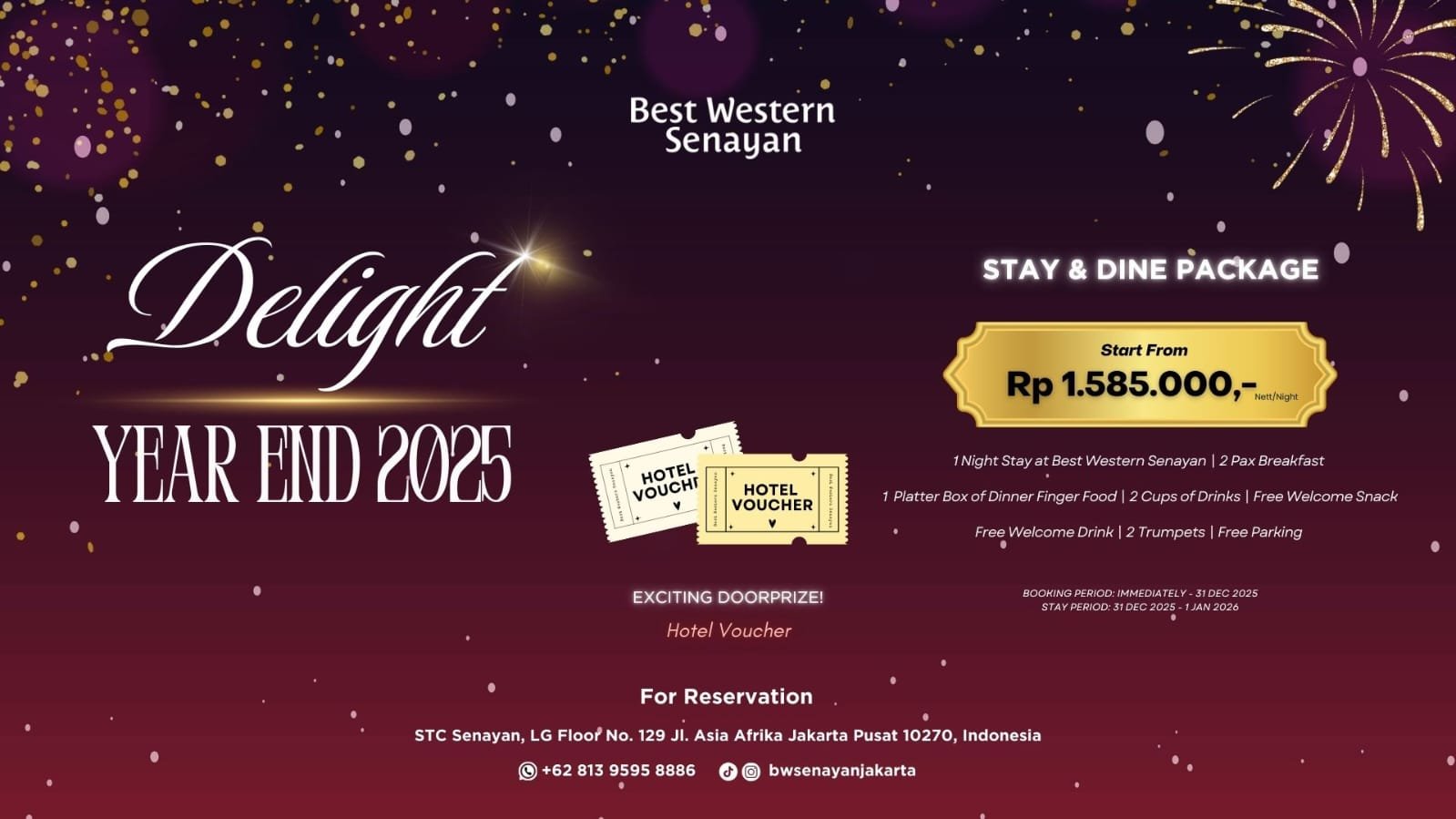 Promo Best Western Senayan. Foto: istimewa