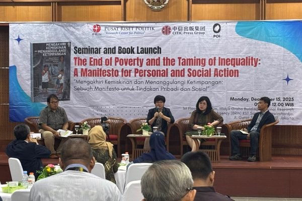 Kolaborasi Dengan Tiongkok, BRIN Luncurkan Buku Hapus Kemiskinan Pada 2030/Foto : GPriority (Nindya Farhah Azzahrah