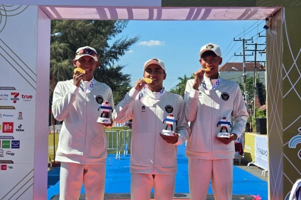 Tim triathlon Indonesia dalam ajang SEA Games 2025 Thailand. Foto: Dok.Kemenpora