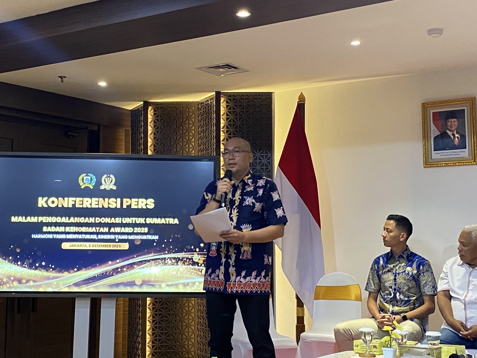 Ketua BK DPRD DKI Jakarta, Yudha Permana, dalam konferensi pers di Kantor DPRD DKI, Senin (8/12)/Foto Fifi Abdurahman
