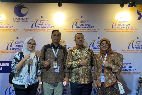 Bupati Kabupaten Morowali, Provinsi Sulawesi Tengah, Iksan Baharudin Abdul Rauf saat menghadiri puncak peringatan Hari HAM Sedunia ke-77 di Tenis Indoor, Jakarta Pusat, Rabu (10/11) malam/Foto Fifi Abdurahman