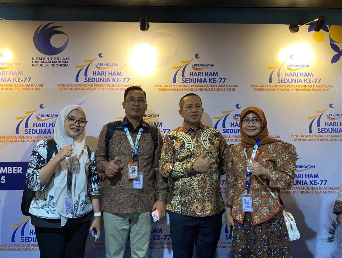 Bupati Kabupaten Morowali, Provinsi Sulawesi Tengah, Iksan Baharudin Abdul Rauf saat menghadiri puncak peringatan Hari HAM Sedunia ke-77 di Tenis Indoor, Jakarta Pusat, Rabu (10/11) malam/Foto Fifi Abdurahman
