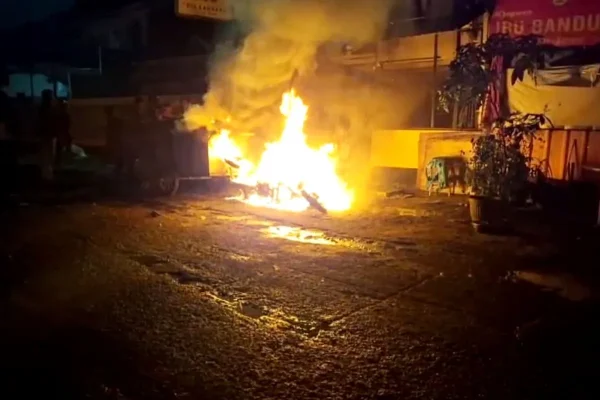 Lokasi pengeroyokan di depan Taman Makam Pahlawan (TMP) Kalibata, Pancoran, Jakarta Selatan, Kamis (11/12/2025)/Foto ANTARA